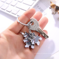 2021 süße Metallschwarze Shiba Inu Schlüsselbund Damen süße Form Keychain Kreatives Auto Schlüsselbund Geschenk